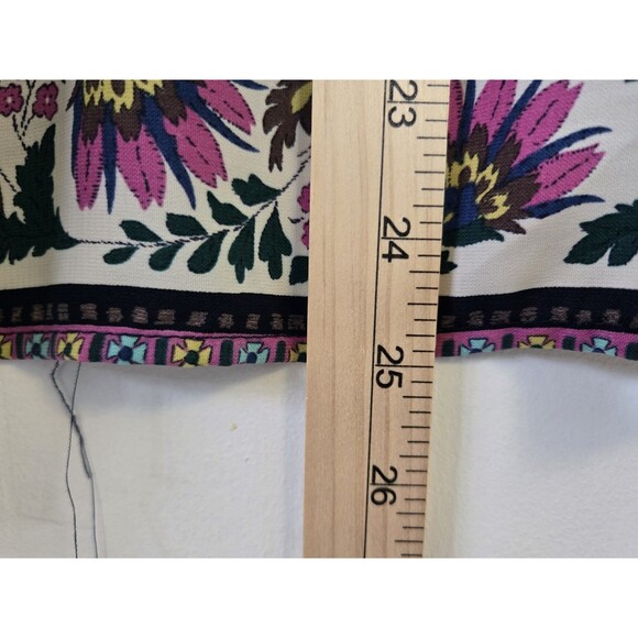 VTG Whisper Tunic Womens S Top 3/4 Sleeve Boho Floral Artsy Gypsy Eclectic Flowy - Picture 6 of 8